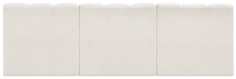 Briar Cream 89.5 Boucle Fabric Upholstered Modular Sectional, 3-Piece