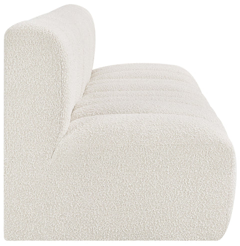 Briar Cream 89.5 Boucle Fabric Upholstered Modular Sectional, 3-Piece