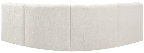 Briar Cream 103 Boucle Fabric Upholstered Modular Sectional, 4-Piece