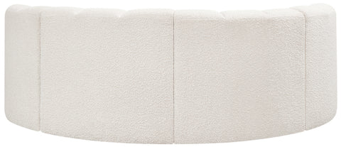 Briar Cream 88 Boucle Fabric Upholstered Modular Sectional, 4-Piece