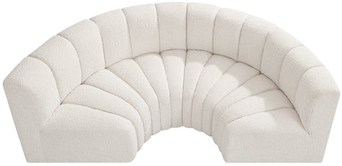 Briar Cream 88 Boucle Fabric Upholstered Modular Sectional, 4-Piece