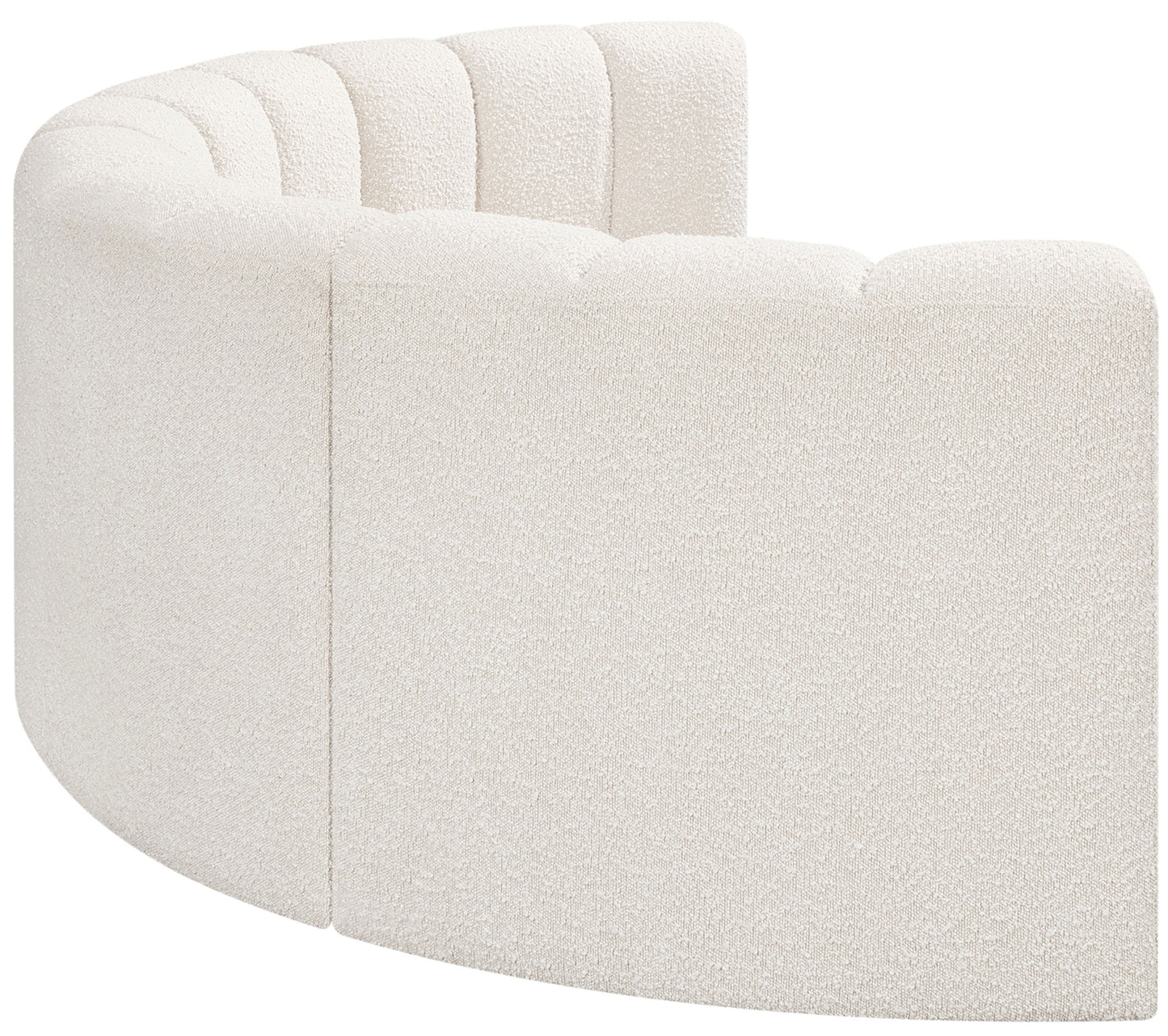 zara cream boucle fabric modular sofa s4c