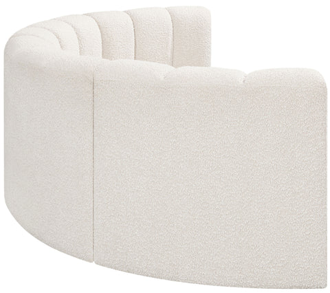 Briar Cream 88 Boucle Fabric Upholstered Modular Sectional, 4-Piece