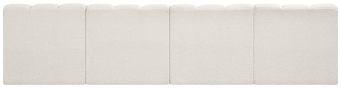 Briar Cream 119 Boucle Fabric Upholstered Modular Sectional, 4-Piece