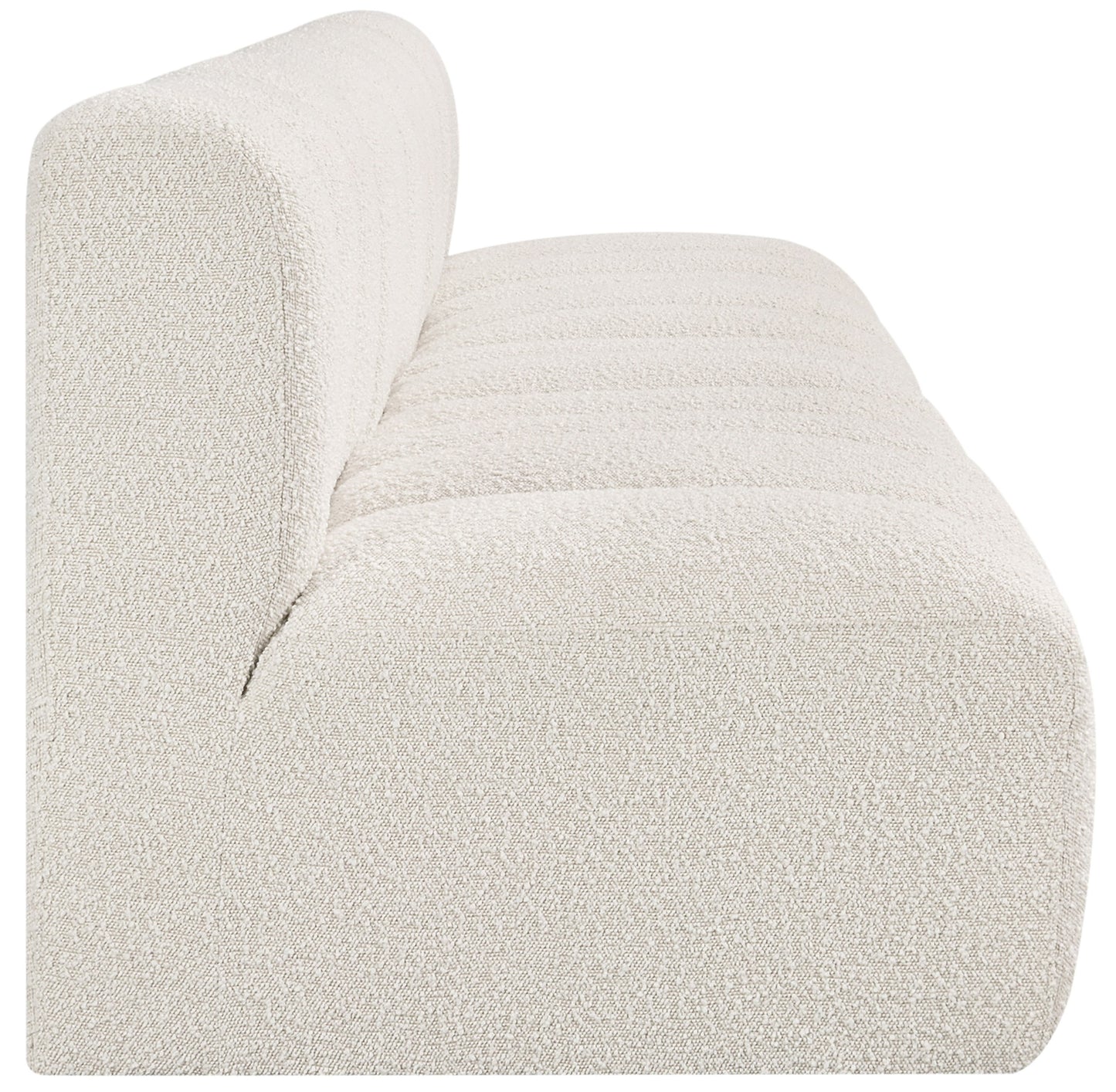 zara cream boucle fabric modular sofa s4e