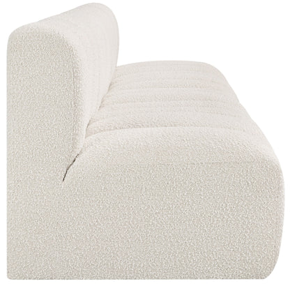 Zara Cream Boucle Fabric Modular Sofa S4E