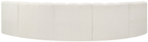 Yara 133" Boucle Fabric Upholstered Sectional, 5-Piece