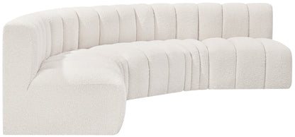 Zara Cream Boucle Fabric Modular Sofa S5A