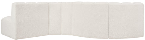Yara 122" Boucle Fabric Upholstered Sectional, 5-Piece