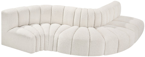 Yara 122" Boucle Fabric Upholstered Sectional, 5-Piece