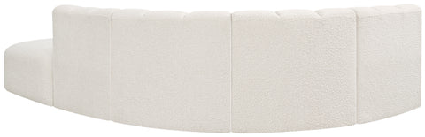 Briar Cream 127 Boucle Fabric Upholstered Modular Sectional, 5-Piece