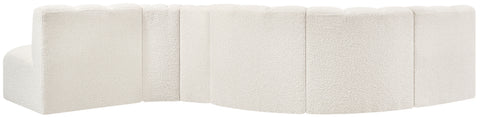 Briar Cream 145 Boucle Fabric Upholstered Modular Sectional , 6-Piece (Style 1)