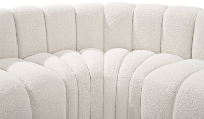 Zara Cream Boucle Fabric Modular Sofa S6A