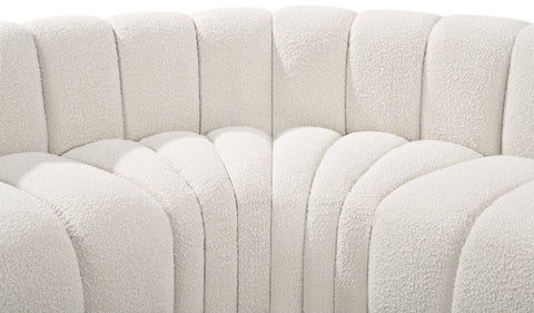 Briar Cream 145 Boucle Fabric Upholstered Modular Sectional , 6-Piece (Style 1)