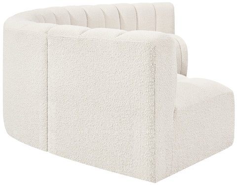 Briar Cream 151 Boucle Fabric Upholstered Modular Sectional, 6-Piece