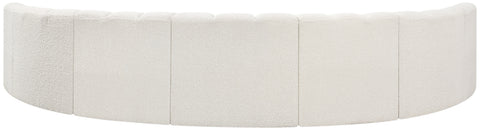 Briar Cream 162 Boucle Fabric Upholstered Modular Sectional, 7-Piece