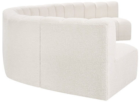 Briar Cream 162 Boucle Fabric Upholstered Modular Sectional, 7-Piece