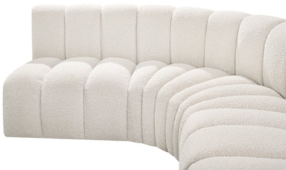 Zara Cream Boucle Fabric Modular Sofa S7B