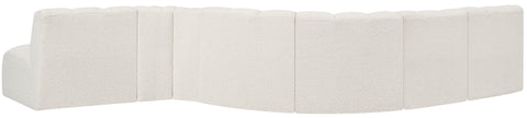 Briar Cream 170 Boucle Fabric Upholstered Modular Sectional, 7-Piece