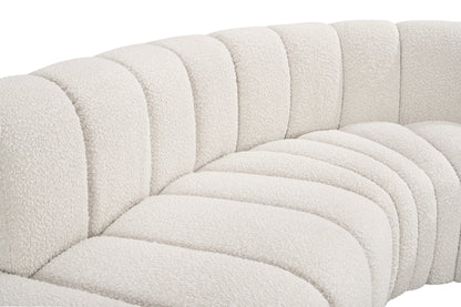 Zara Cream Boucle Fabric Modular Sofa S7C