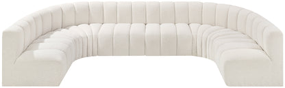 Zara Cream Boucle Fabric Modular Sofa S8A