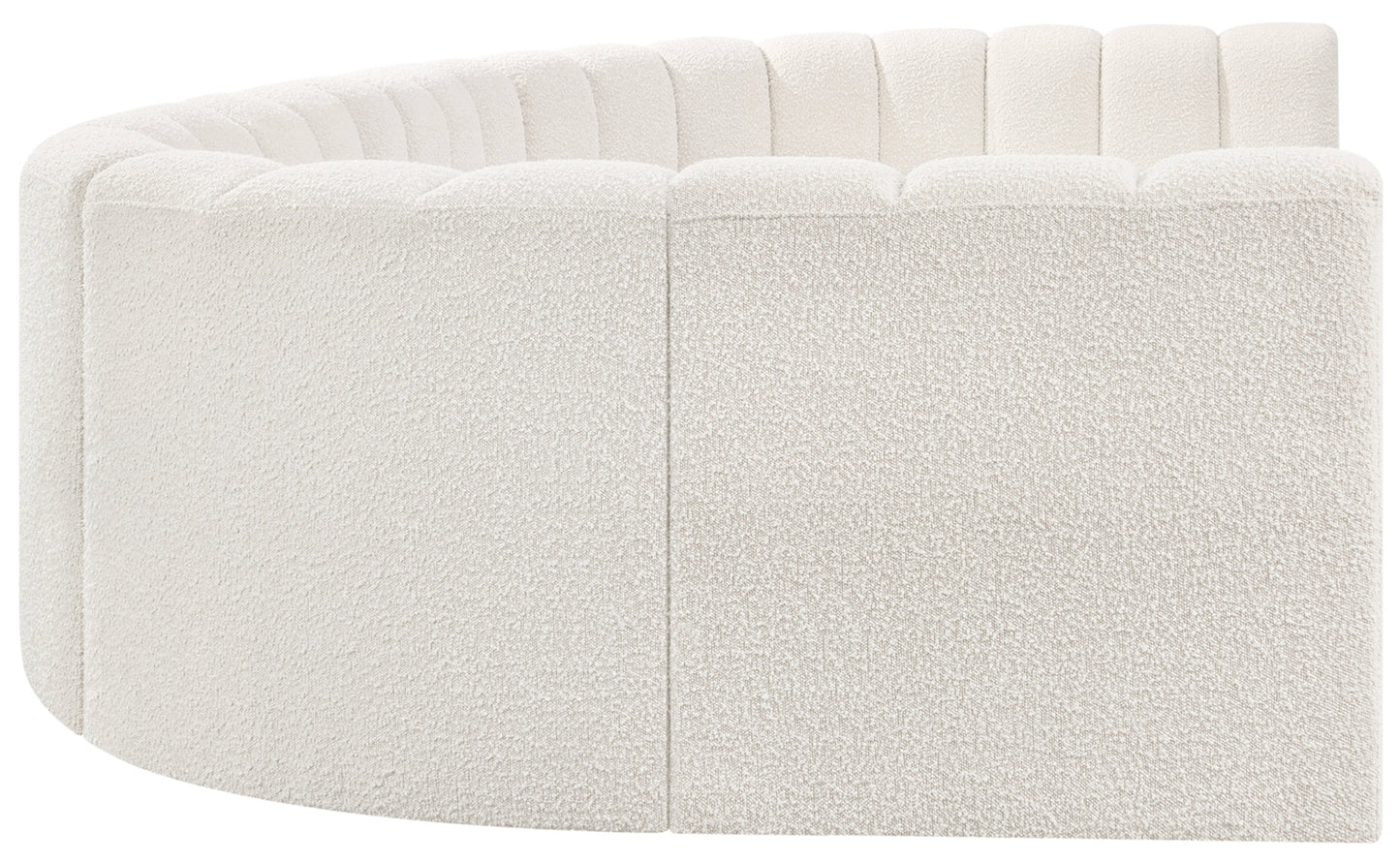 zara cream boucle fabric modular sofa s8a