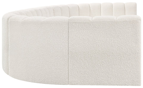 Briar Cream 150 Boucle Fabric Upholstered Modular Sectional, 8-Piece