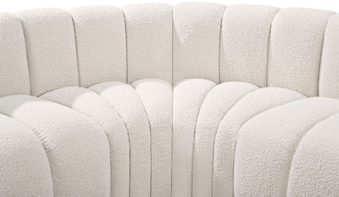Briar Cream 150 Boucle Fabric Upholstered Modular Sectional, 8-Piece