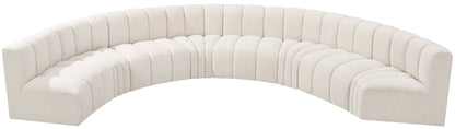 Zara Cream Boucle Fabric Modular Sofa S8B