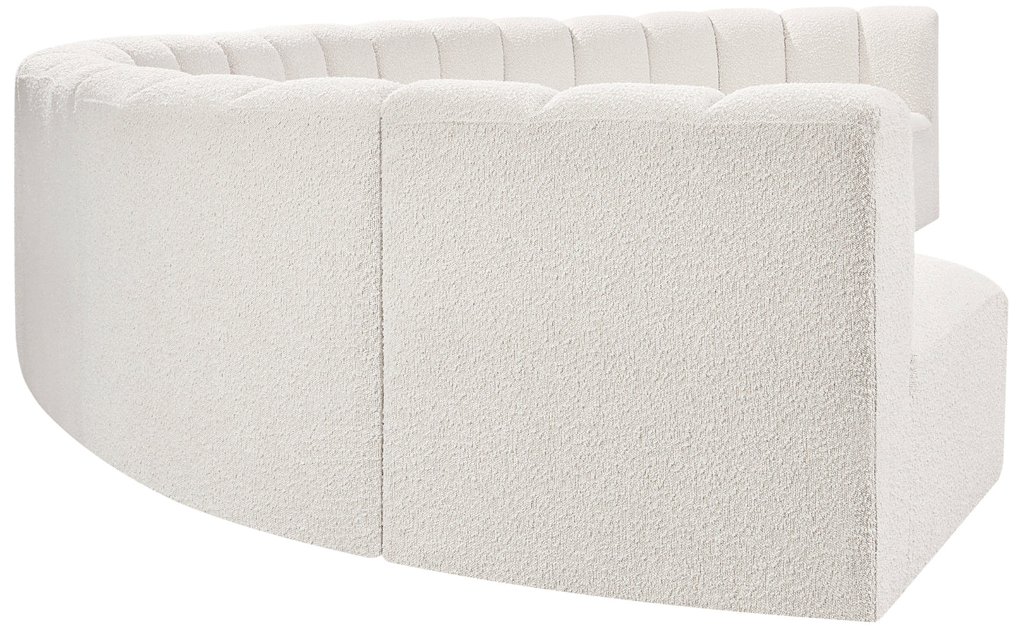 zara cream boucle fabric modular sofa s8b