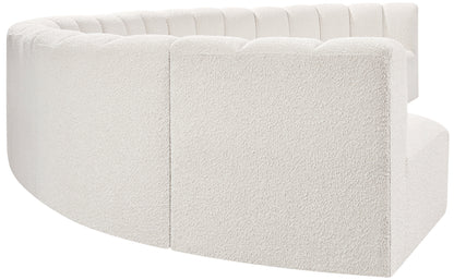 Zara Cream Boucle Fabric Modular Sofa S8B