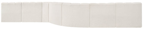 Briar Cream 197 Boucle Fabric Upholstered Modular Sectional, 8-Piece