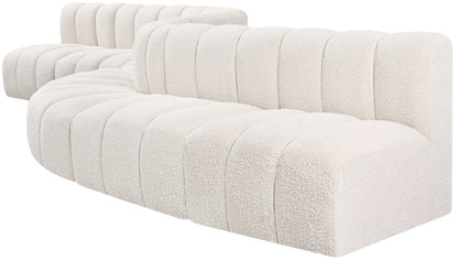 Zara Cream Boucle Fabric Modular Sofa S8C