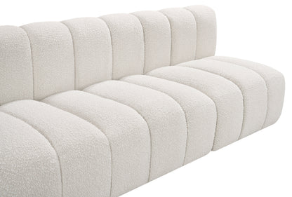 Zara Cream Boucle Fabric Modular Sofa S8C