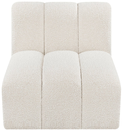 Zara Cream Boucle Fabric Straight Chair ST