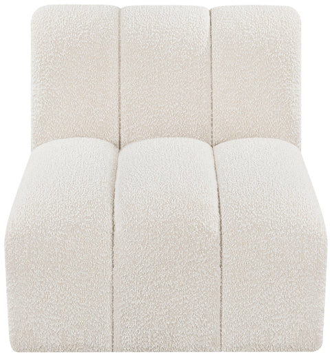 Yara Cream Boucle Fabric Upholstered Straight Chair, 1 Piece