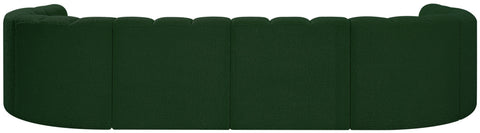Briar Green 161 Boucle Fabric Upholstered Modular Sectional, 10-Piece