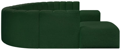 Zara Green Boucle Fabric Modular Sofa S10A