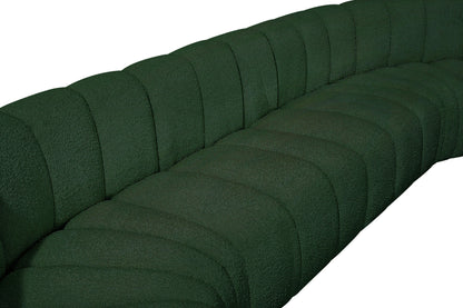 Zara Green Boucle Fabric Modular Sofa S10A