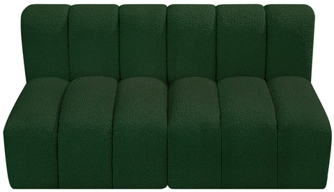 Briar Green 60 Boucle Fabric Upholstered Modular Sectional , 2-Piece (Style 1)