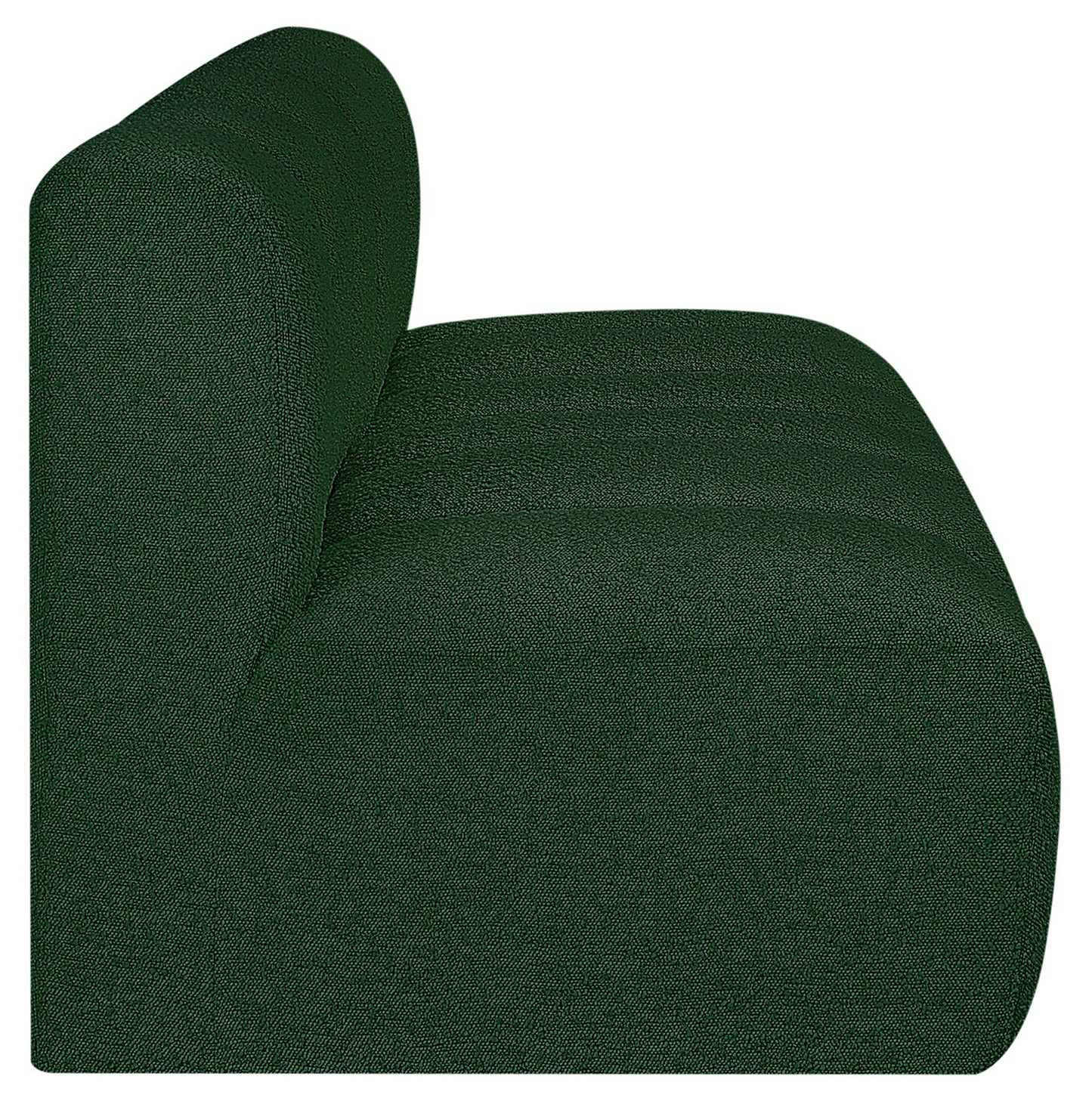 zara green boucle fabric modular sofa s2a