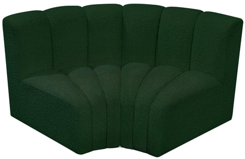 Briar Green 60 Boucle Fabric Upholstered Modular Sectional , 2-Piece (Style 2)