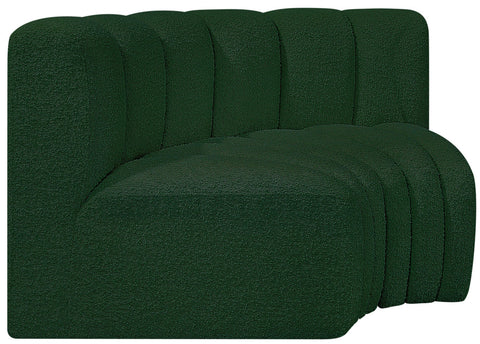 Briar Green 60 Boucle Fabric Upholstered Modular Sectional , 2-Piece (Style 2)