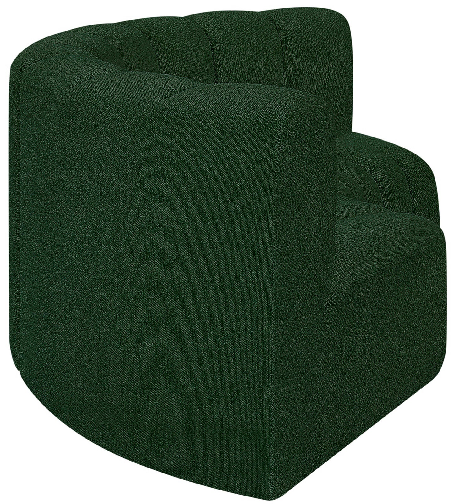 zara green boucle fabric modular sofa s3c