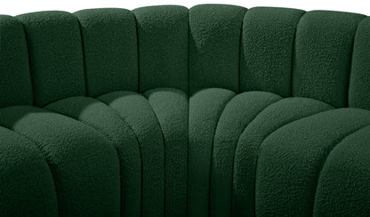 Zara Green Boucle Fabric Modular Sofa S3C