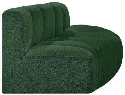 Zara Green Boucle Fabric Modular Sofa S3E