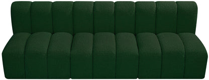 Zara Green Boucle Fabric Modular Sofa S3F