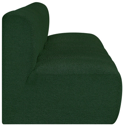 Zara Green Boucle Fabric Modular Sofa S3F