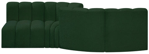 Briar Green 108 Boucle Fabric Upholstered Modular Sectional, 4-Piece