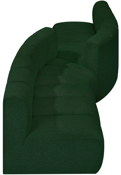 Briar Green 108 Boucle Fabric Upholstered Modular Sectional, 4-Piece